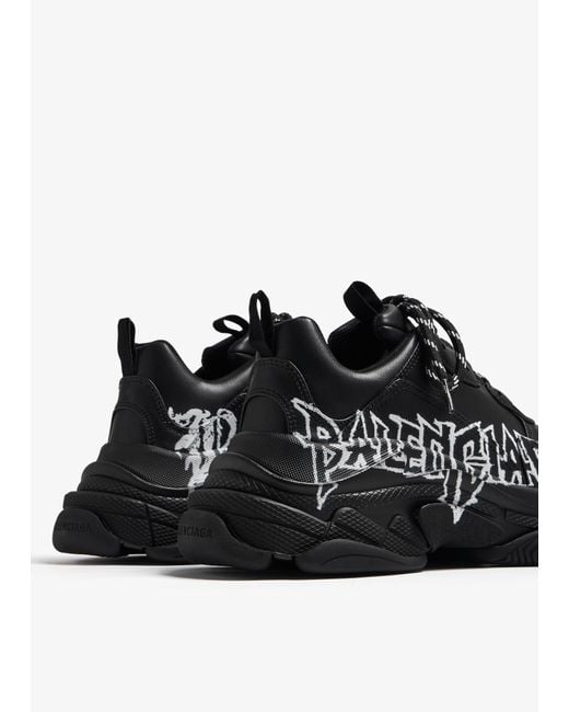 Balenciaga Black Triple S Sneakers for men