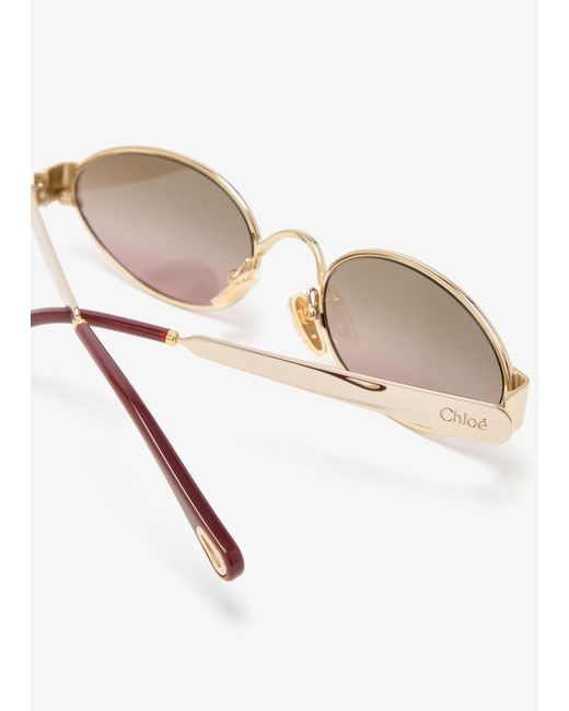 Chloé White Holly Sunglasses