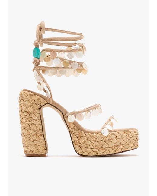 Naked Wolfe Fantastic Wedges in White | Lyst