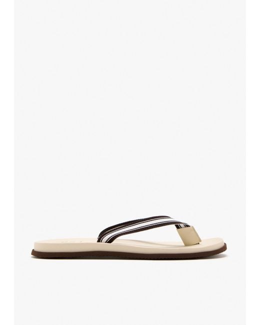 Brunello Cucinelli White Pool Sandals for men
