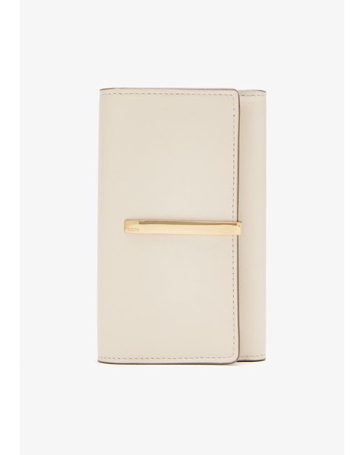 Tod's White Leather Wallet