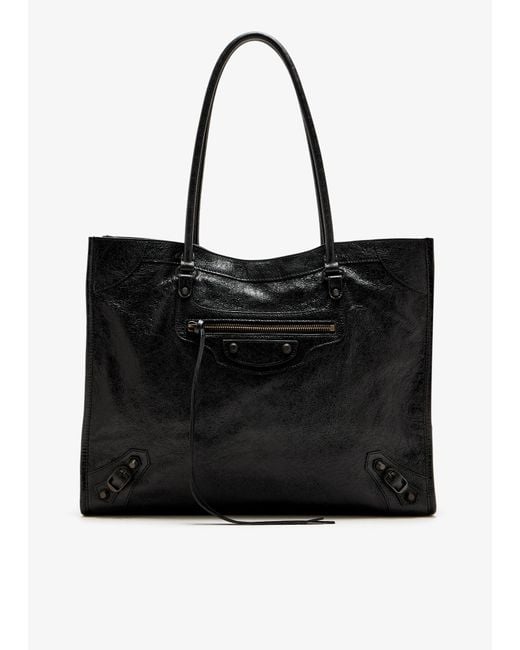 Balenciaga Black Le City Medium Tote Bag