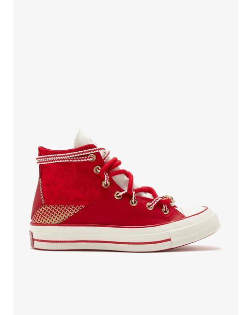 Converse Red Chuck 70 'Year Of The Snake' Sneakers