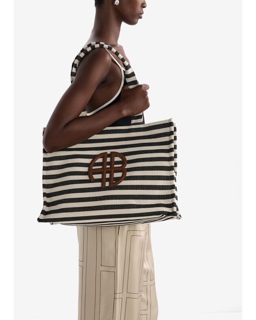 Anine Bing White Lara Tote Bag