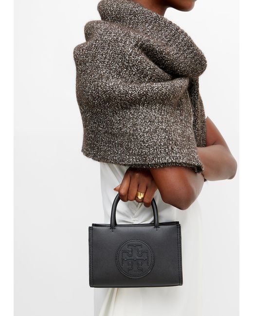 Tory Burch Black Ella Bio Mini Tote Bag