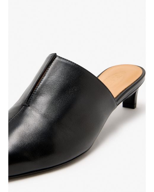 Tod's White Leather Mules