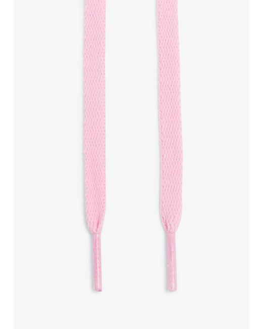 The Lace Check Pink Flat Laces for men