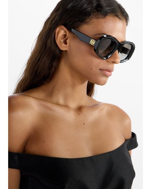 Loewe Black Anagram Square Sunglasses