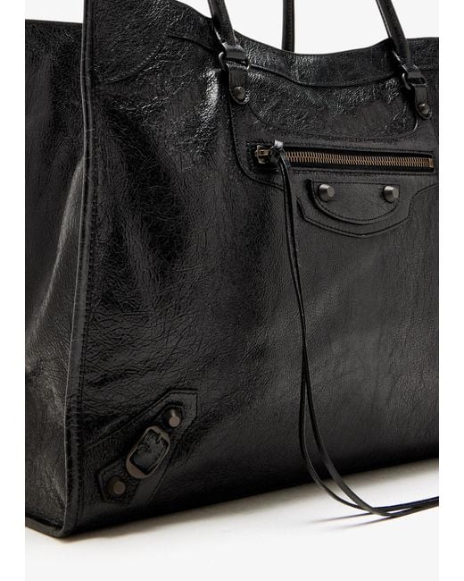 Balenciaga Black Le City Medium Tote Bag