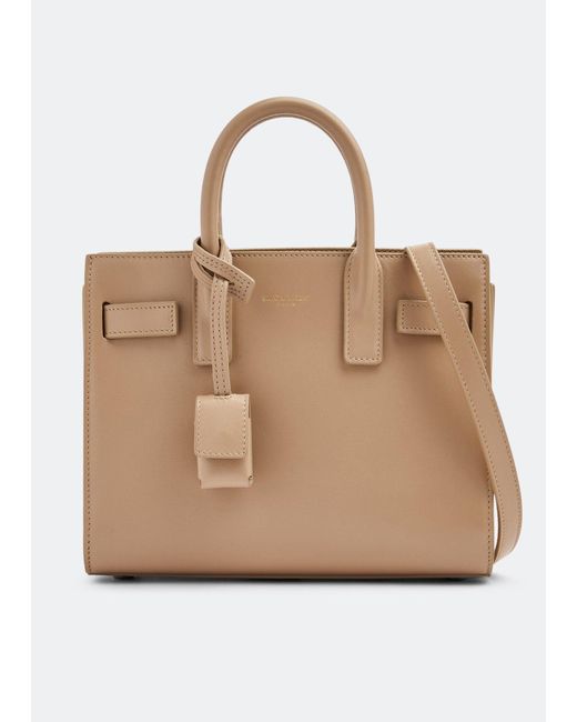 Saint Laurent Natural Nano Sac De Jour Tote Bag