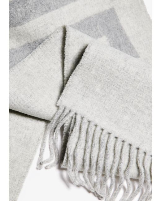 Jacquemus White L'Écharpe Carro Scarf