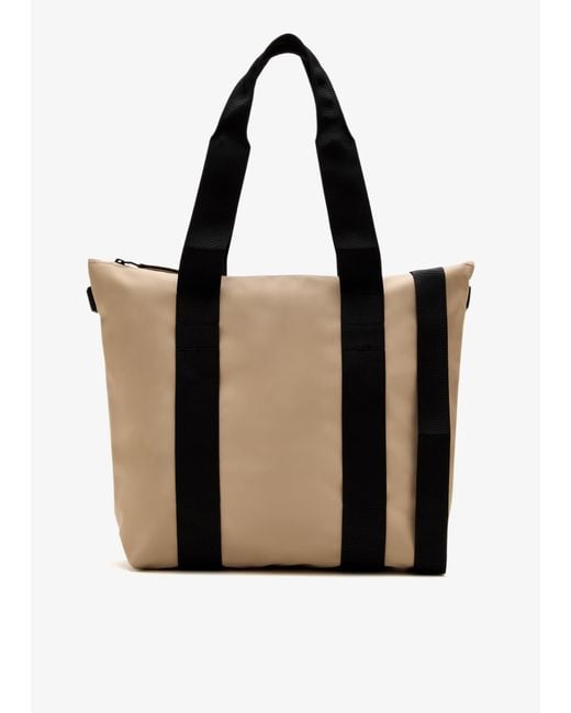 Rains Black Mini Tote Bag