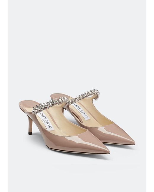 Jimmy Choo White Bing 65 Mules