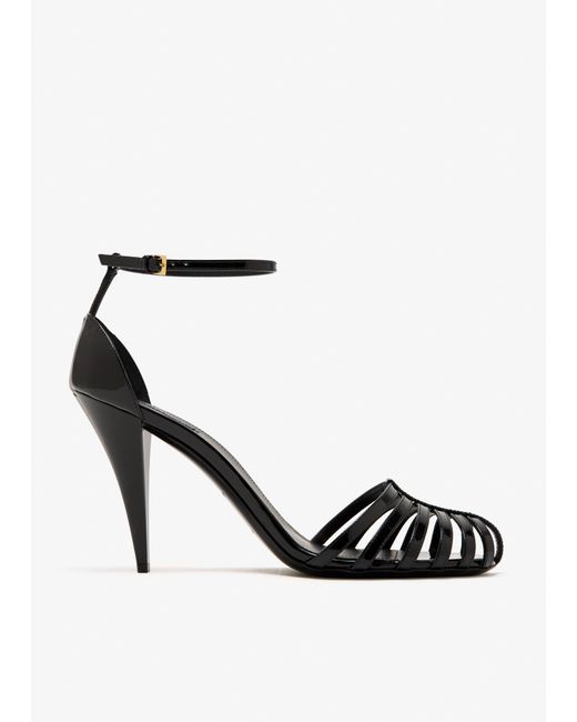 Givenchy Black Cage Heeled Sandals