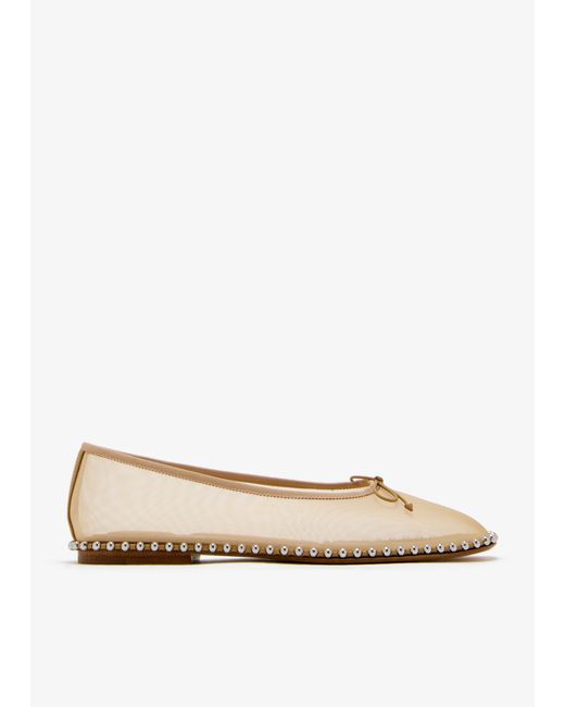 Alexander Wang Natural Lina Ballchain Flats