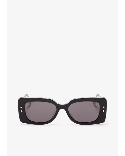 Dior Gray Pacific S1U Rectangular Sunglasses