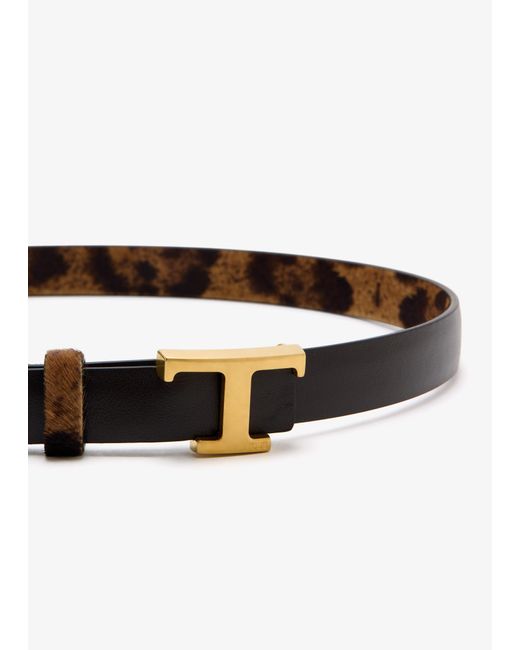 Tod's White Reversible Slim Belt