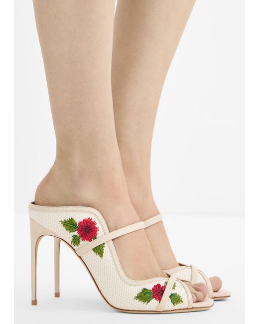 Malone Souliers White Noah 90 Mules