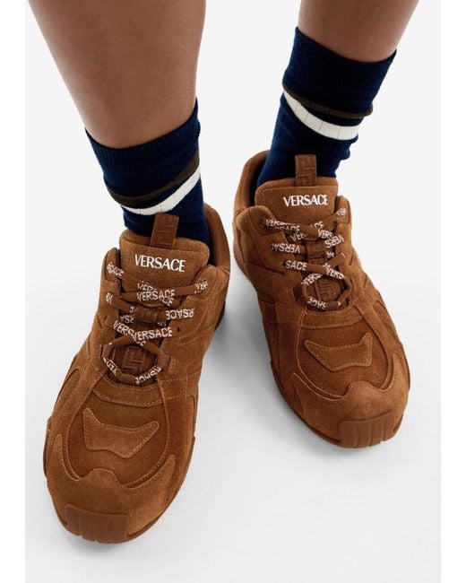 Versace Brown Galaxia Sneakers