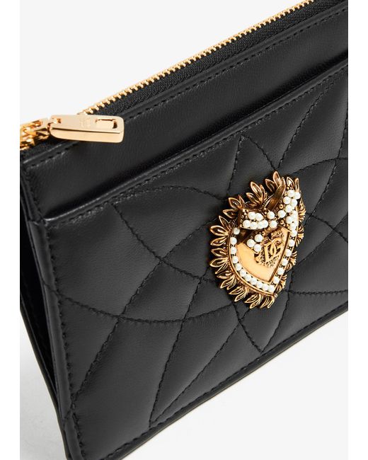 Dolce & Gabbana Black Medium Devotion Card Holder