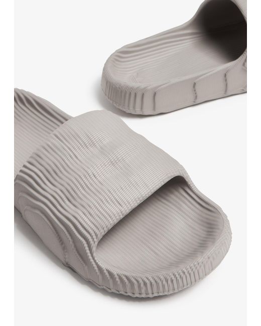 Adidas White Adilette 22 Slides