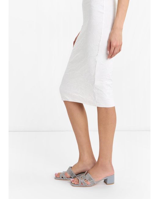 Nicoli White Farah Mules