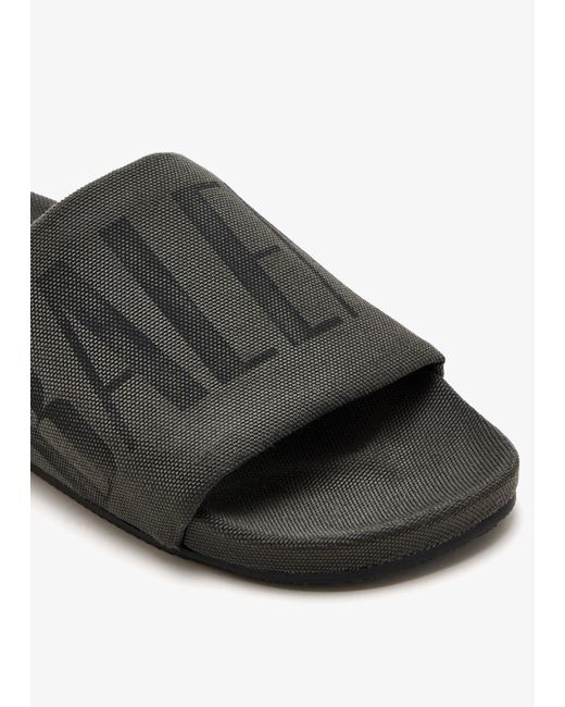 Balenciaga Black Pool Slides for men