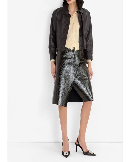 AMINA MUADDI White Camelia 90 Slingback Pumps