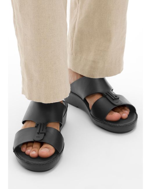 Seventy Six Black Madeo Sandals for men