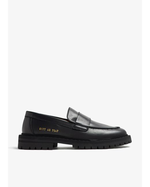 Common Projects Black Chunky Loafers