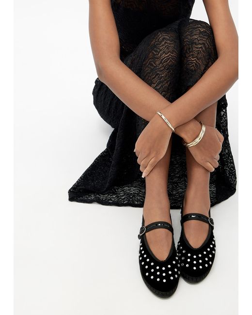 Flabelus Black Mae Ballerinas
