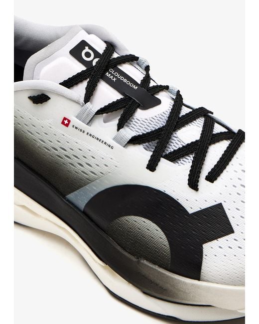 On Shoes White Cloudboom Max Sneakers for men
