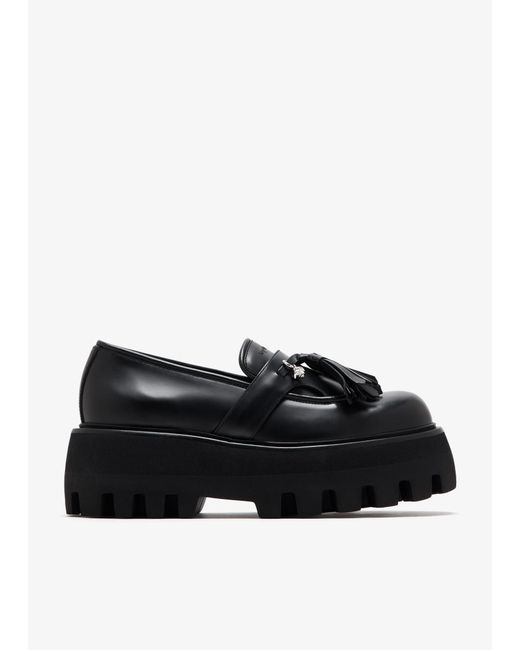 McQueen Black Sofa Loafers