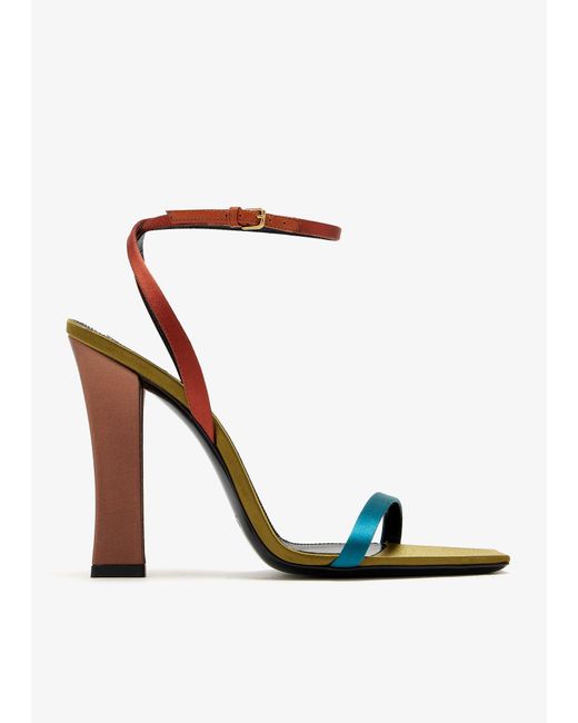 Saint Laurent White Dominique Sandals