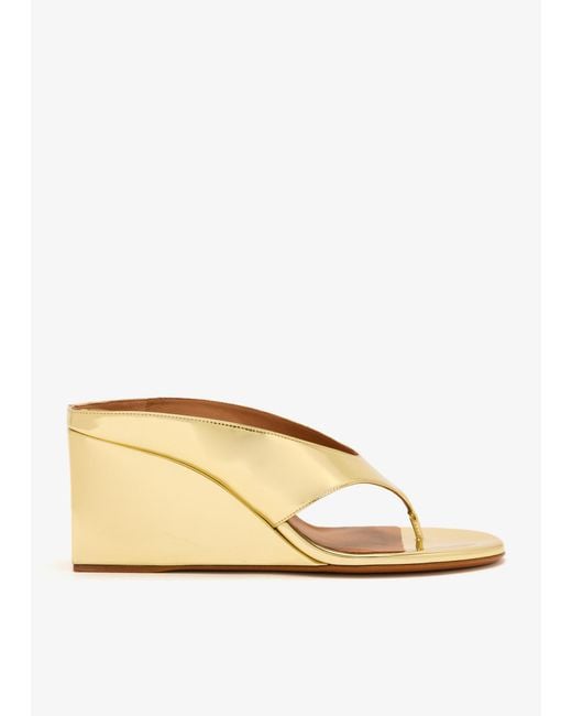 Alaïa Natural Cube Thong Mules