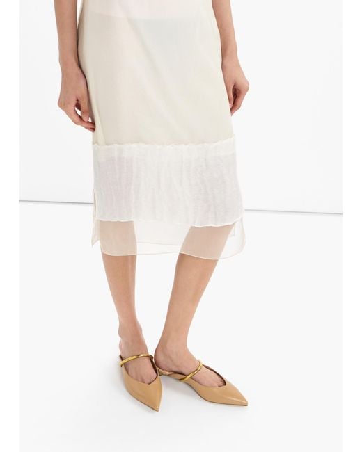 Aera White Jane Mules