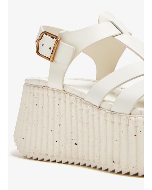 Chloé Natural Leather Sandals