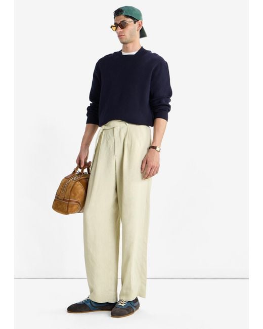Dries Van Noten Blue Suede Sneakers for men