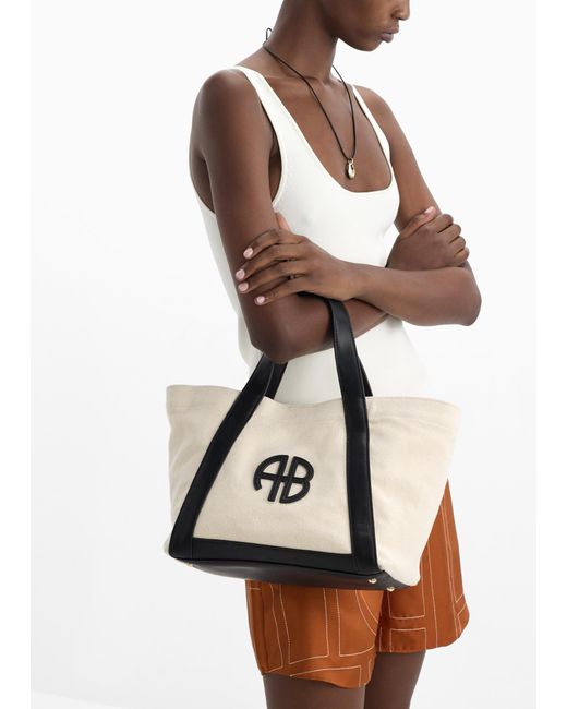 Anine Bing Black Small Cara Tote Bag