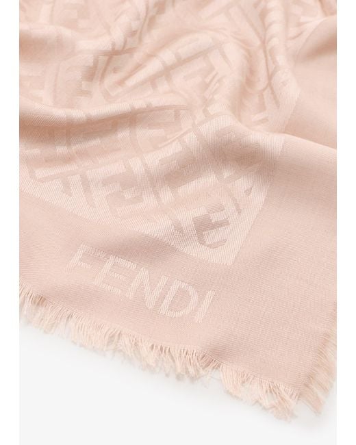 Fendi Pink Ff Shawl