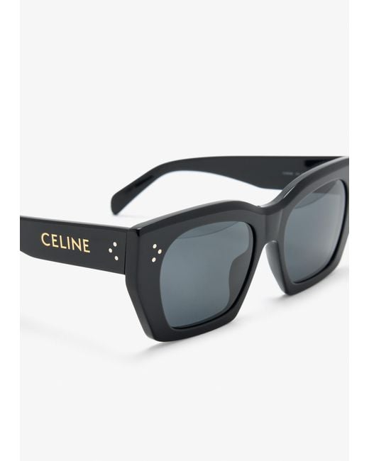 Céline Gray 3 Dots Square Sunglasses