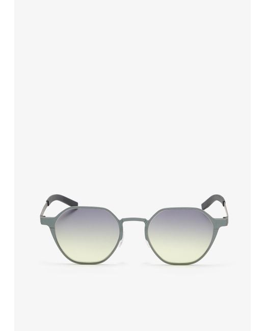 YARA Eyewear White Hexo Sunglasses