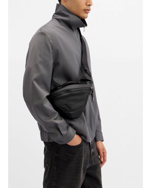 Givenchy Black Small G-Zip Triangle Bag for men