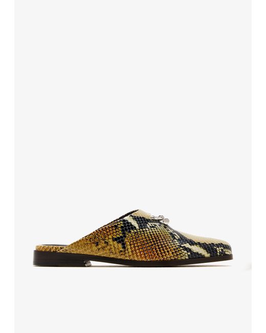 Alexander McQueen Multicolor T-Bar Slip-On Mules