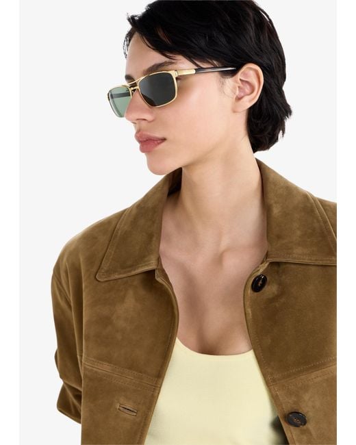 Ray-Ban Green Rectangular Sunglasses