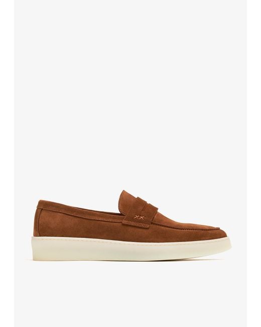Forsa Brown Armando Loafers for men