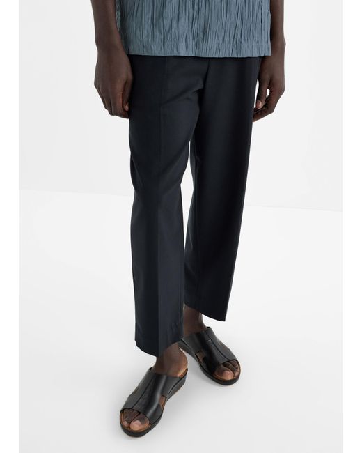 Seventy Six Black Pyto Sandals for men