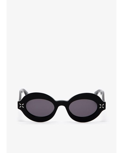 Alaïa Black Round Sunglasses