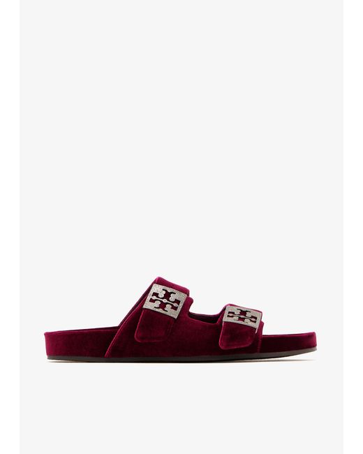 Tory Burch Red Mellow Pavé Sandals