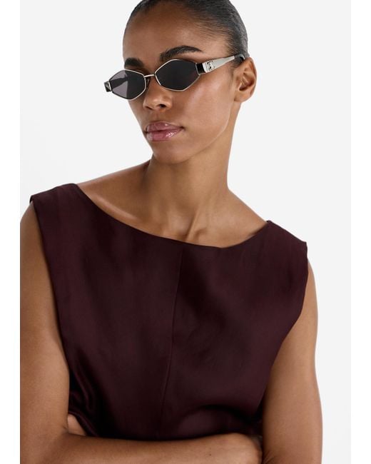 Céline Metallic Triomphe Geometric Sunglasses